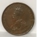 AUSTRALIA 1925 .  ONE 1 PENNY . PLANCHET ERROR . 6 PEARLS